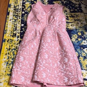 Elegant embroidered pink on pink dress...